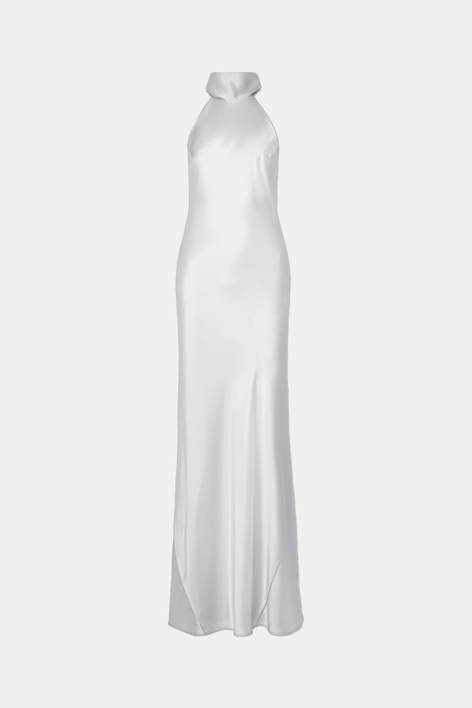 Satin Sienna Dress - Platinum